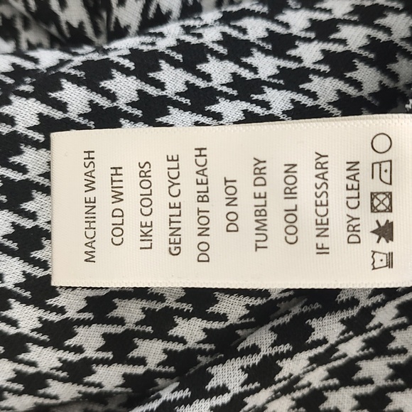 Max Studio Houndstooth Sheath Dress Knee Length Black White S Small - Picture 13 of 13